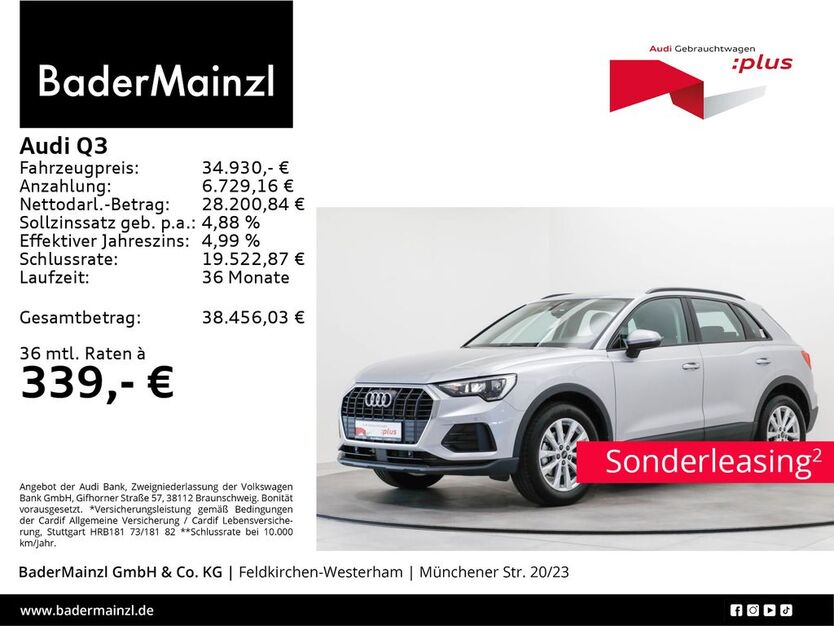 Audi Q3 12.000 km 34.930 € Feldkirchen/Westerham 83620