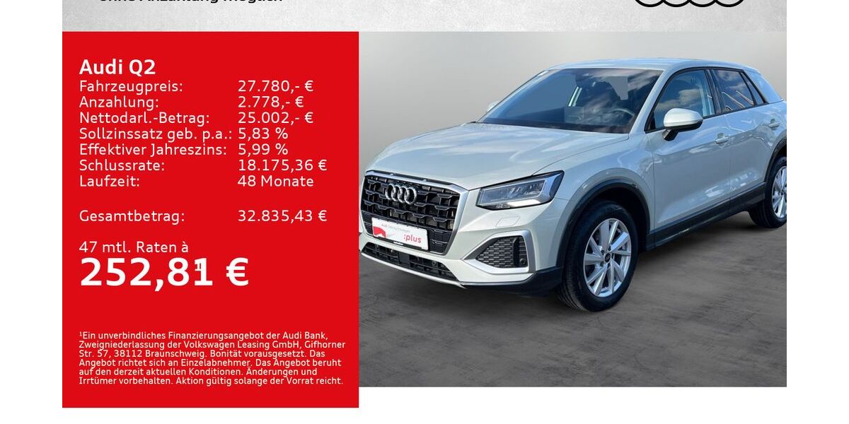 Audi Q2 25.500 km 27.780 &euro; Kitzingen 97318
