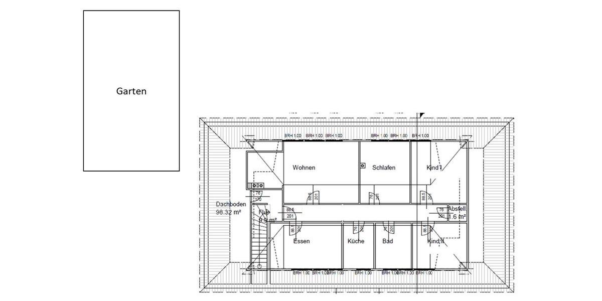Dachgeschoßwohnung Nienhagen - 5 Zimmer, 126 m&sup2;, 1.190&euro; | Angebot:26398880