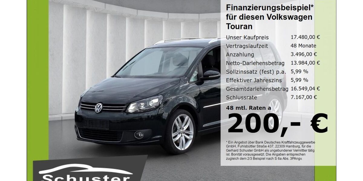 VW Touran 104.089 km 17.480 &euro; Ruhstorf 94099