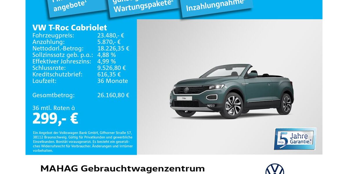 VW T-Roc 32.205 km 23.480 &euro; München 80935