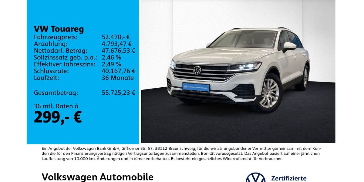 VW Touareg 27.148 km 52.470 &euro; Leipzig 04277