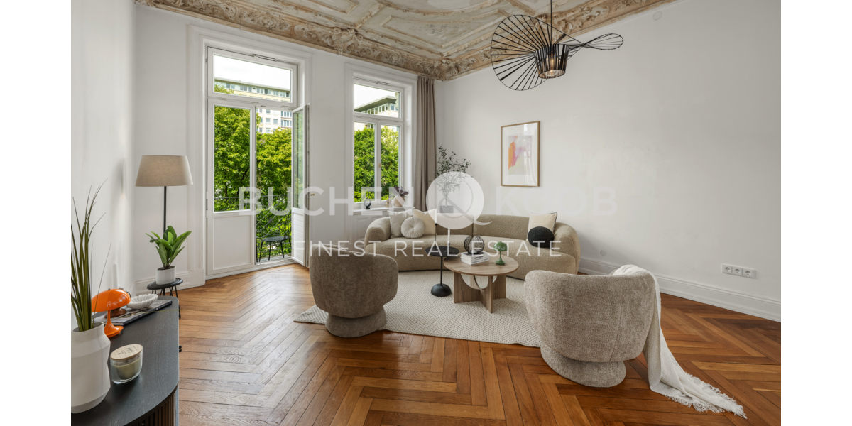 Etagenwohnung Hamburg Harvestehude - 3 Zimmer, 103 m&sup2;, 1.095.000&euro; | Angebot:26694277