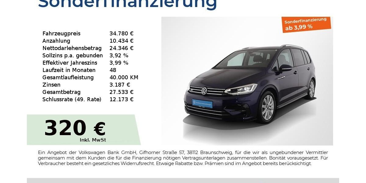 VW Touran 25.450 km 33.380 &euro; Nürnberg 90441