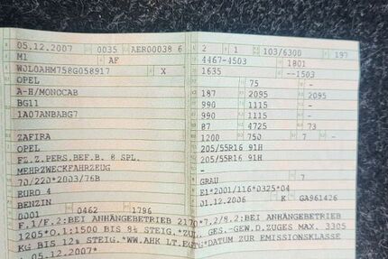 Opel Zafira 197.861 km 2.200 &euro; Spelle 48480