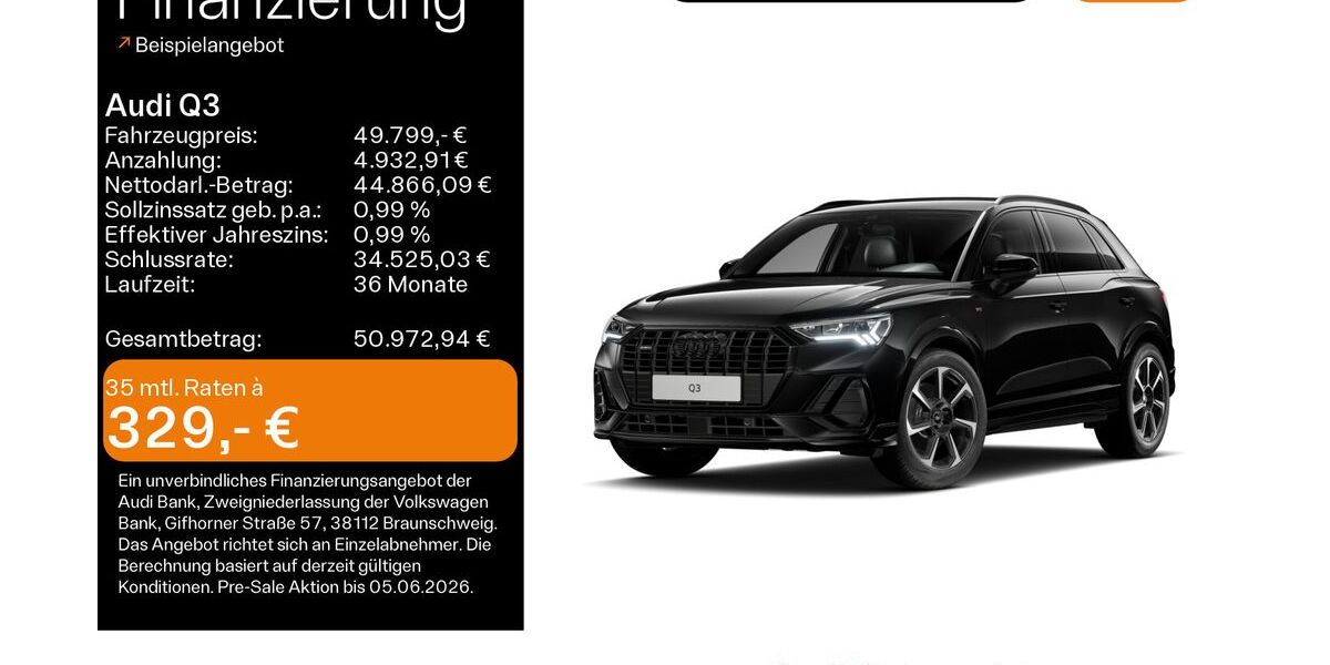 Audi Q3 9.500 km 49.799 &euro; Mühlheim 63165