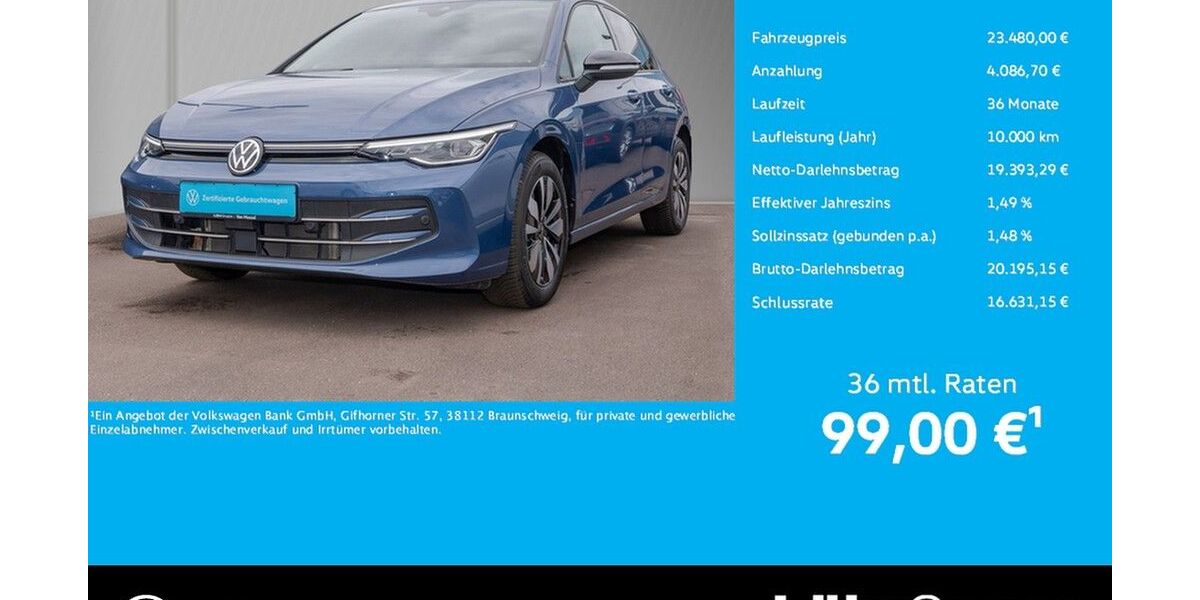 VW Golf 22.981 km 23.480 &euro; Trier 54292