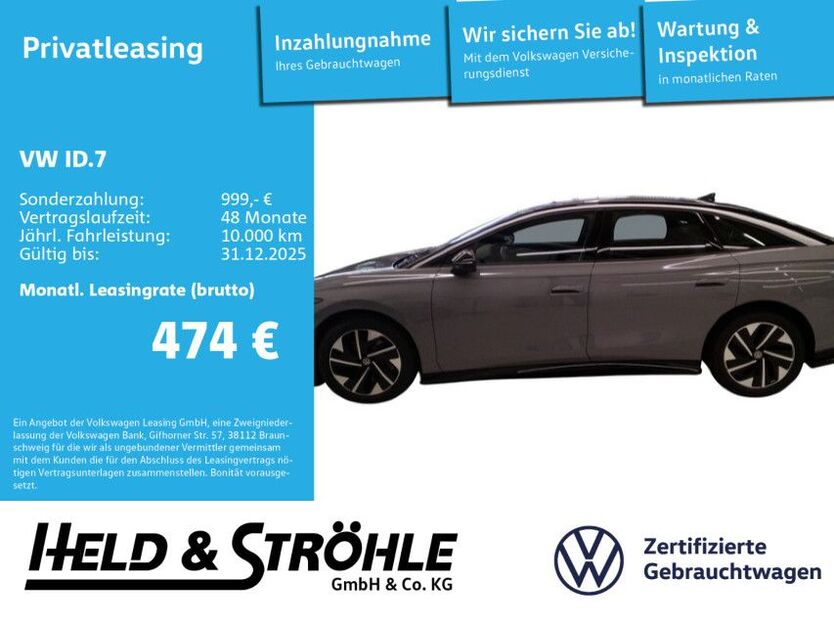 VW ID.7 1.808 km 42.770 € Neu-Ulm 89231