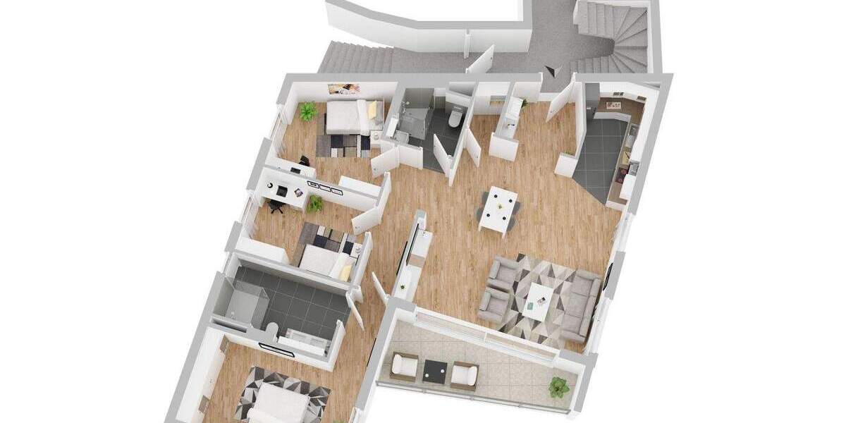 Etagenwohnung Stuttgart Degerloch - 4 Zimmer, 109 m&sup2;, 935.000&euro; | Angebot:24471276