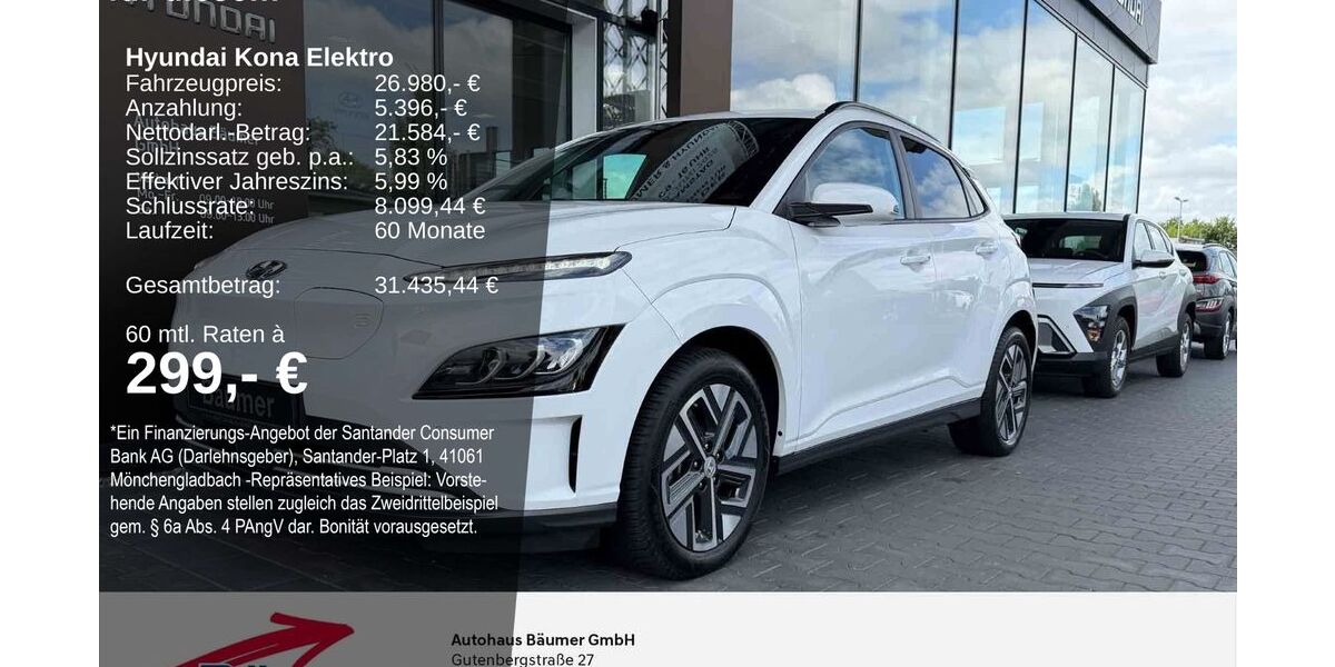 Hyundai KONA 35.531 km 26.980 &euro; Ibbenbüren 49479