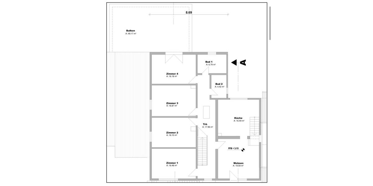 Etagenwohnung Erbach - 5 Zimmer, 130 m&sup2;, 1.500&euro; | Angebot:24659923