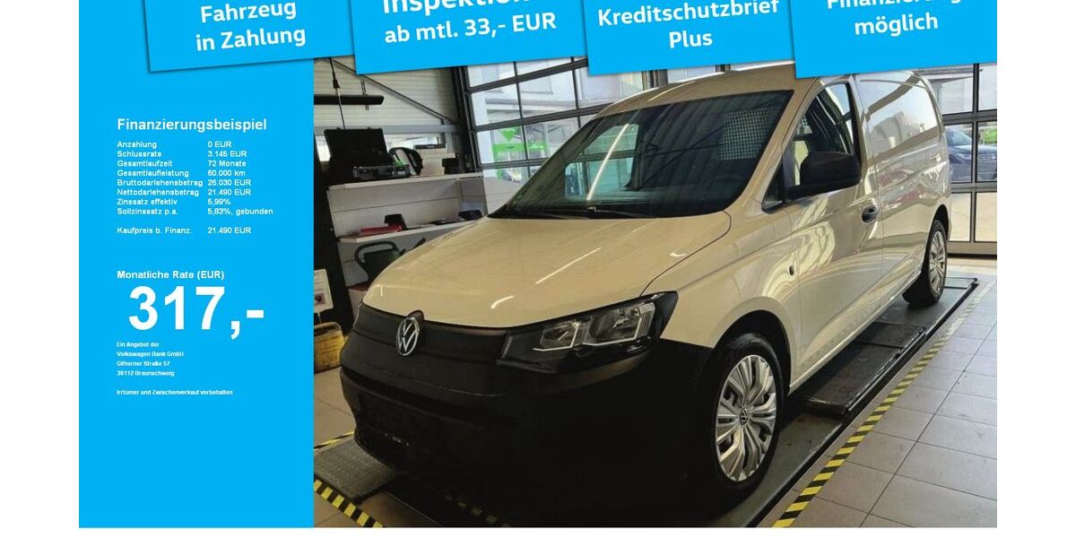 VW Caddy Maxi 38.205 km 21.490 &euro; Weingarten 88250