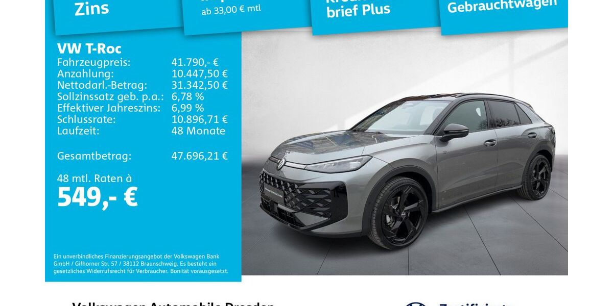 VW T-Roc 3.248 km 41.790 &euro; Dresden 01067
