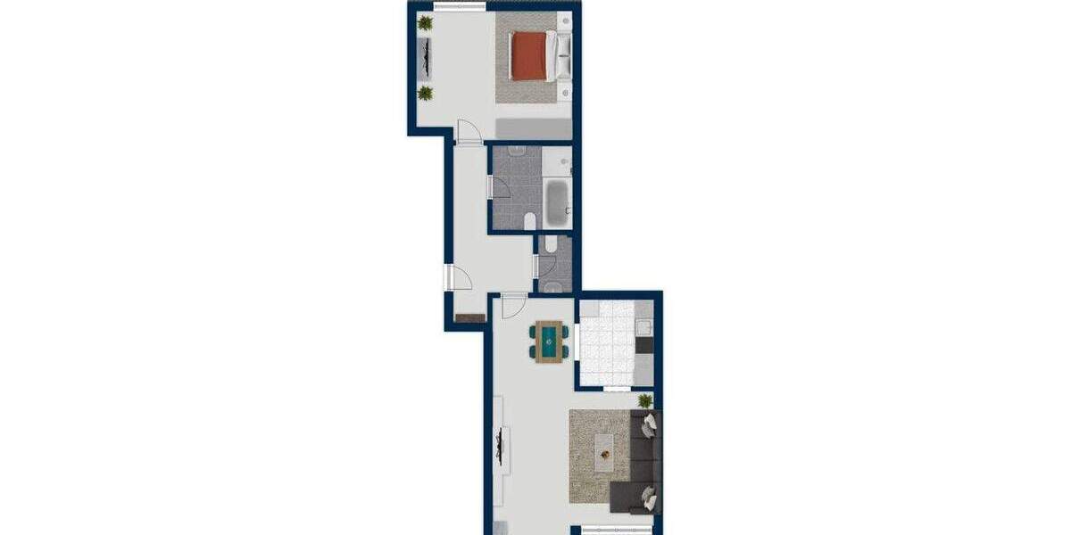 Etagenwohnung Delmenhorst Brendel/Adelheide - 2 Zimmer, 68 m&sup2;, 155.000&euro; | Angebot:25684897