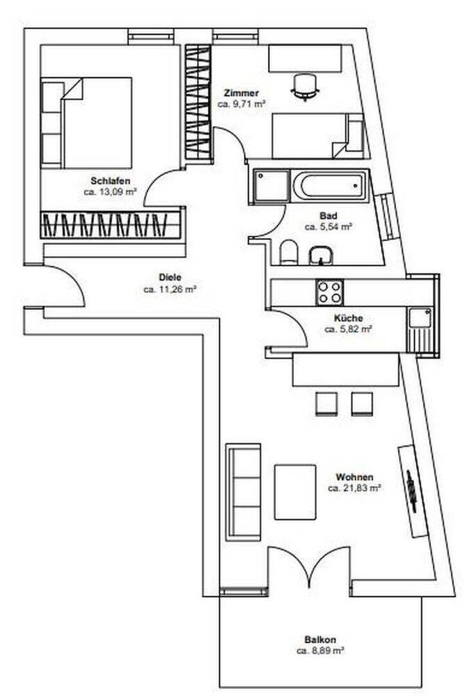 Attraktive 3 Zi-Wohnung in zentraler und ruhiger Lage von Dachau