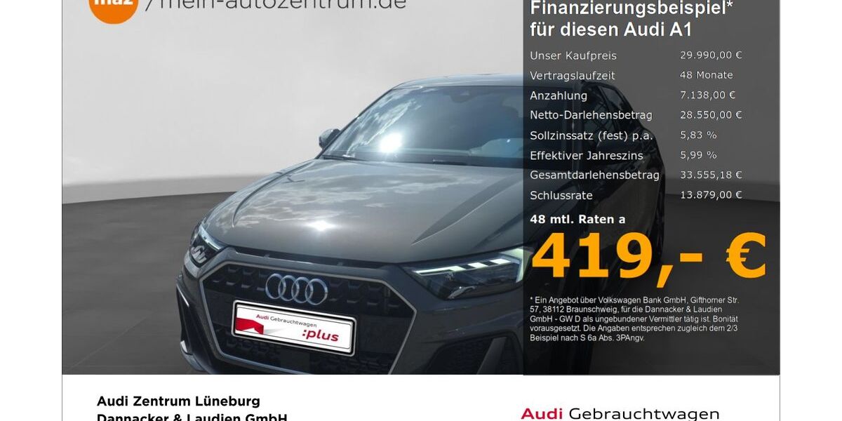 Audi A1 1.812 km 29.480 &euro; Lüneburg 21337