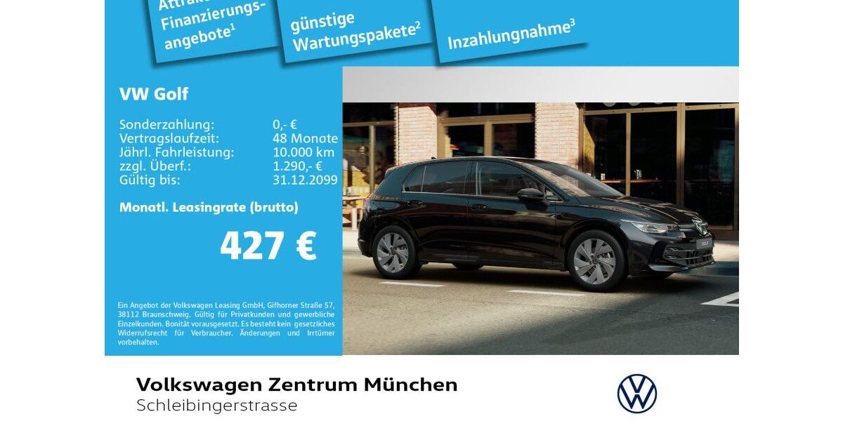 VW Golf 4.000 km 34.229 &euro; München 81669