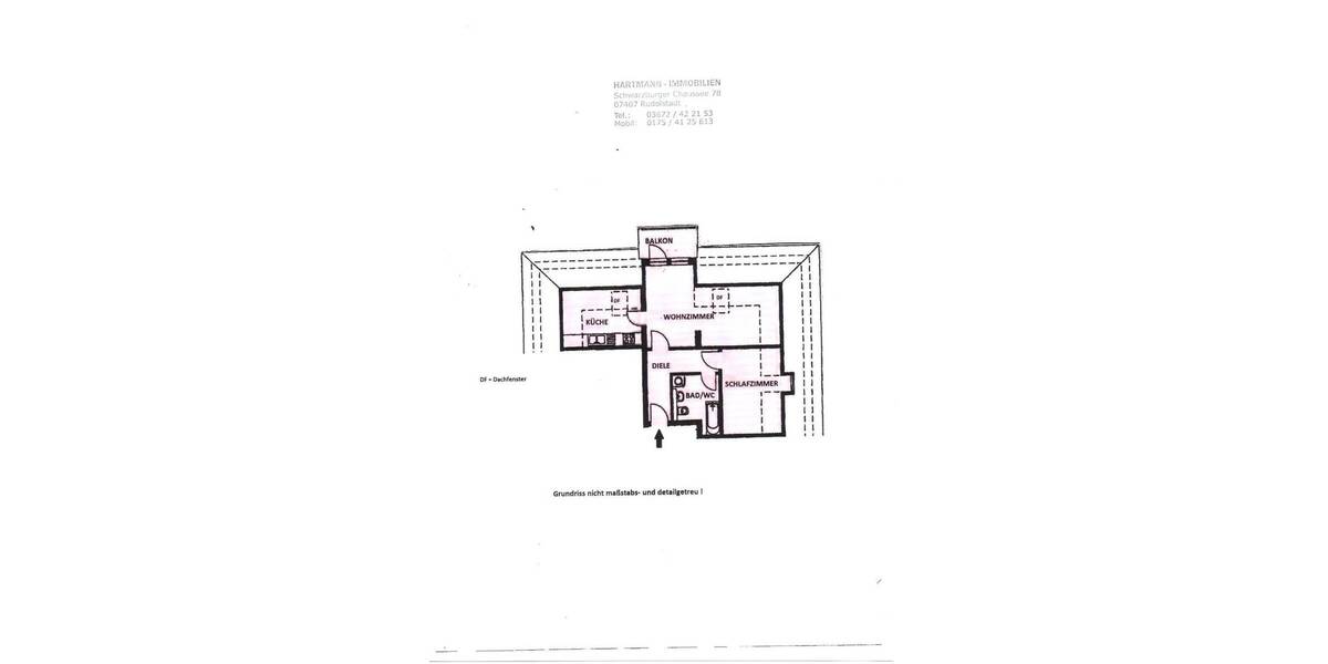 Etagenwohnung Rudolstadt Wohngebiet Rudolspark - 2 Zimmer, 56 m&sup2;, 435&euro; | Angebot:26554001