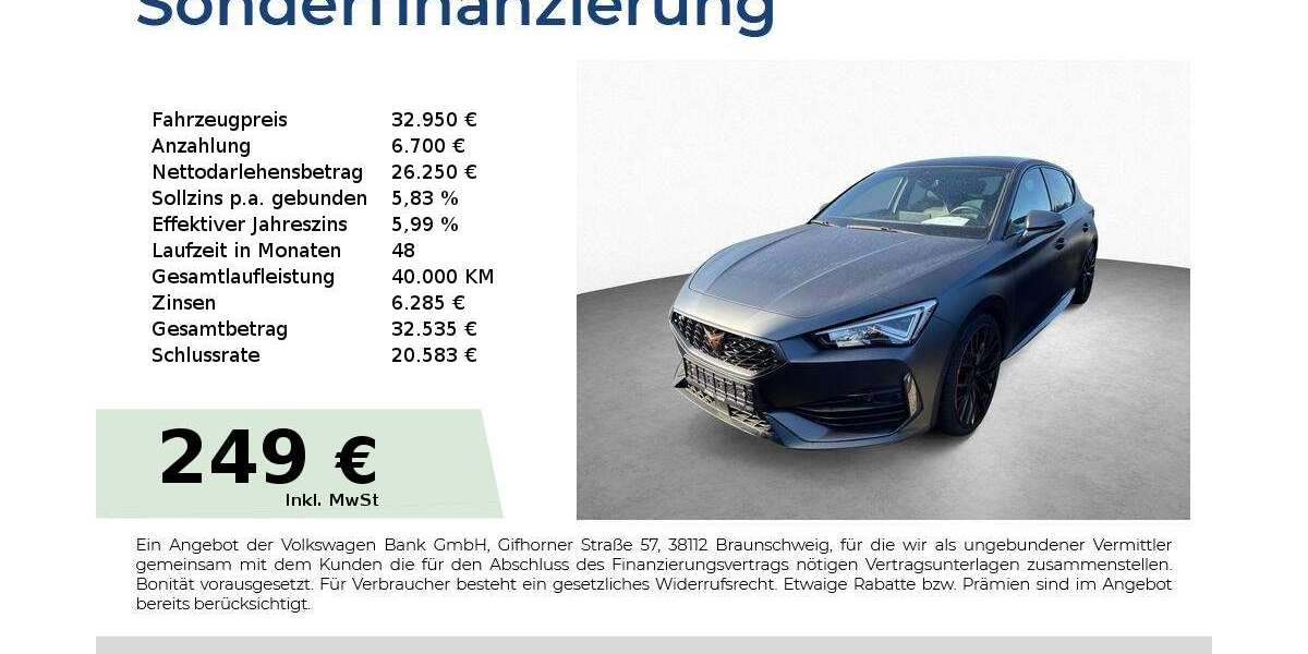 Cupra Leon 10.200 km 32.950 &euro; Schwabach 91126