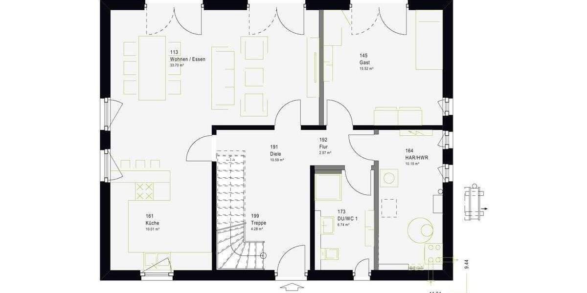 Einfamilienhaus Torgelow - 6 Zimmer, 184 m&sup2;, 291.000&euro; | Angebot:25733698