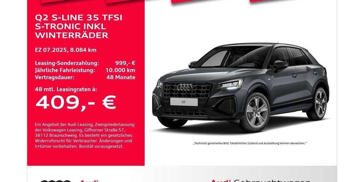Audi Q2 8.084 km 33.441 &euro; Bremerhaven 27576