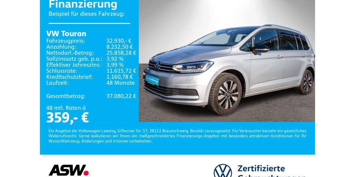 VW Touran 21.500 km 31.760 &euro; Neckarsulm 74172