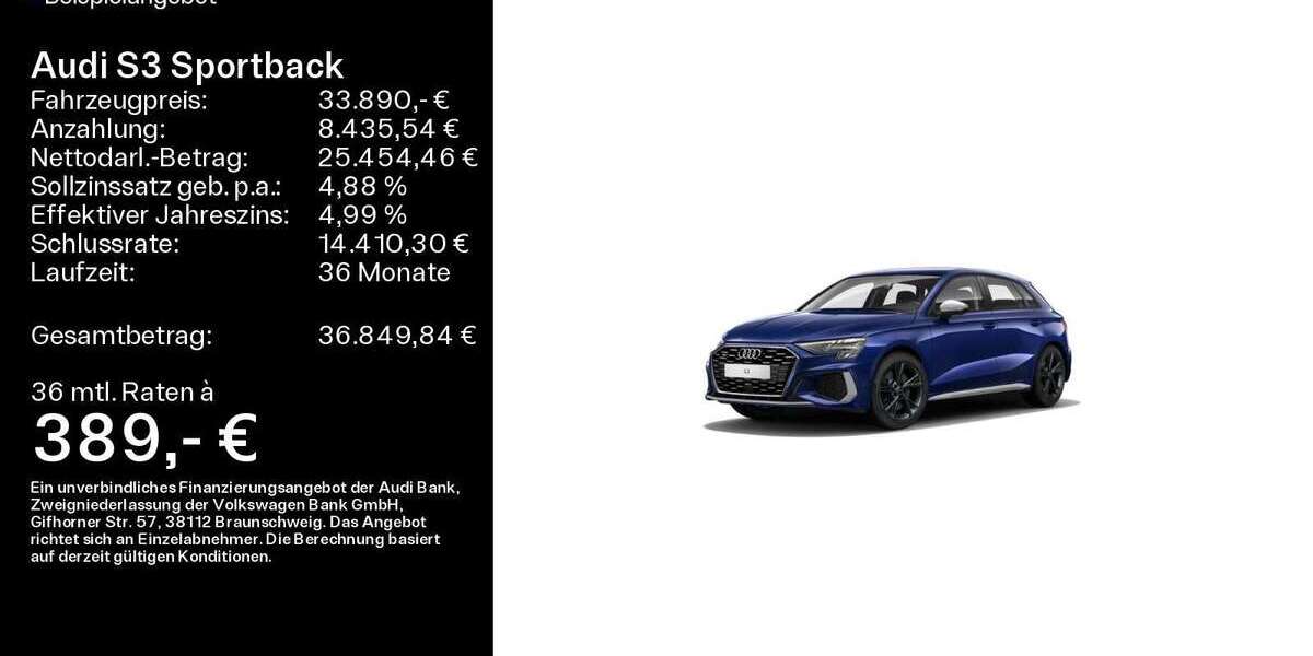 Audi S3 27.397 km 33.890 &euro; Eisenach 99817