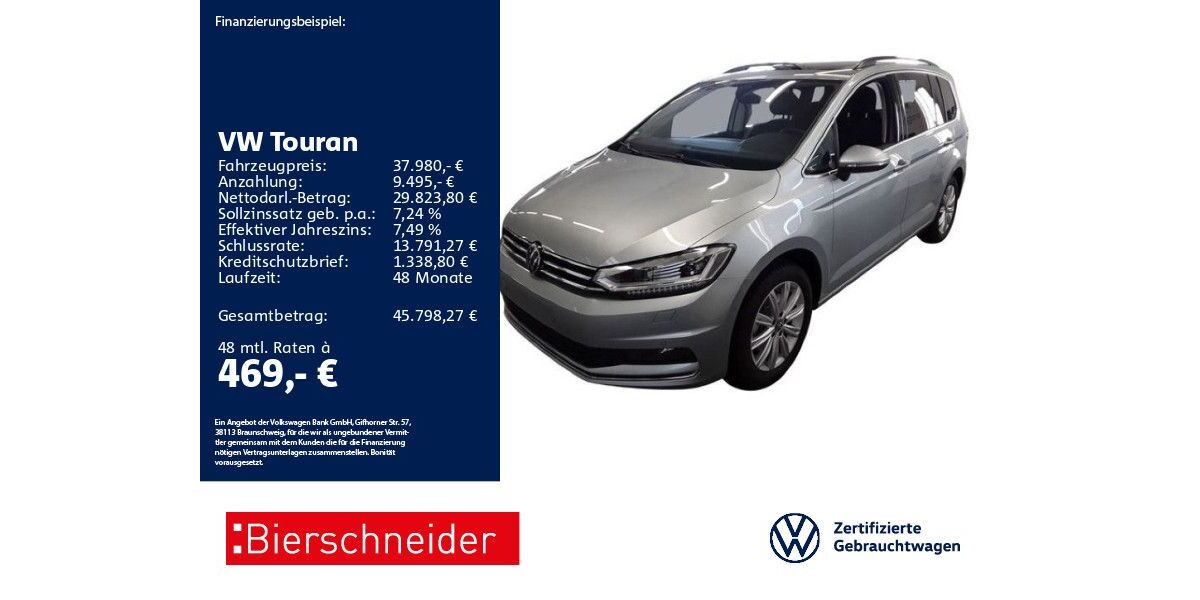 VW Touran 2.984 km 37.980 &euro; Aalen 73431