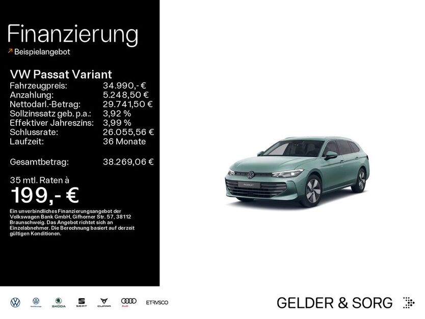 VW Passat Variant 17.890 km 34.990 € Haßfurt 97437