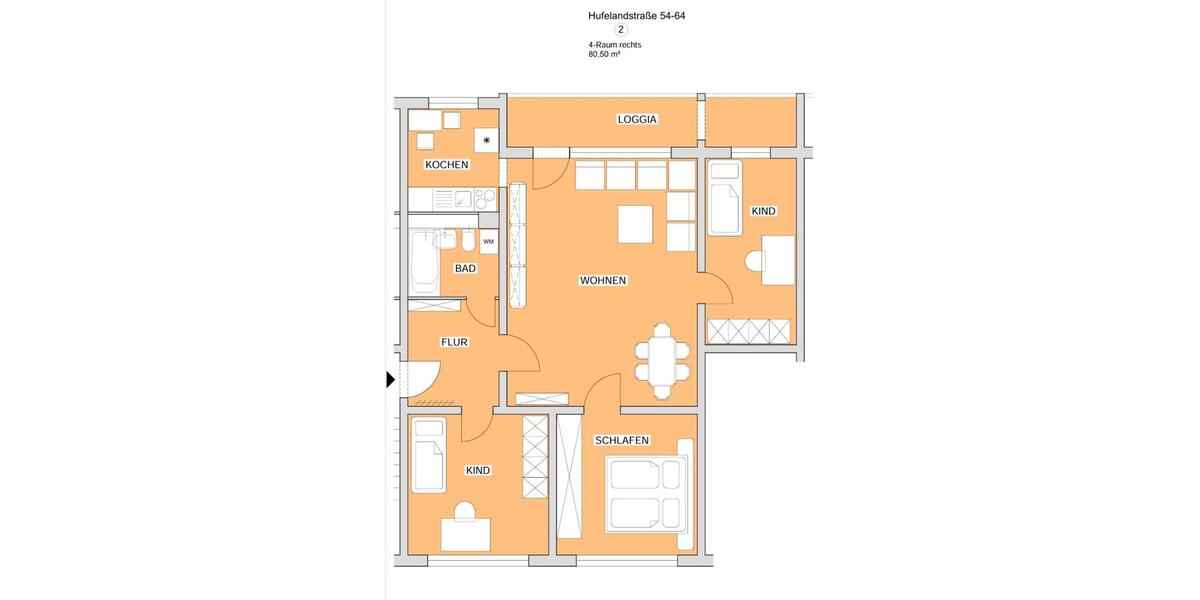 Familienfreundliche 4-Raum Wohnung 4 zimmer
