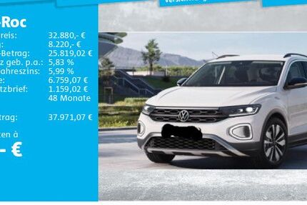 VW T-Roc 4.850 km 32.880 € Hannover 30655