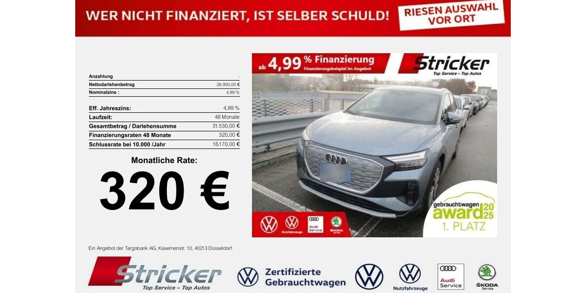 Audi Q4 e-tron 35.290 km 26.949 &euro; Horn-Bad Meinberg 32805