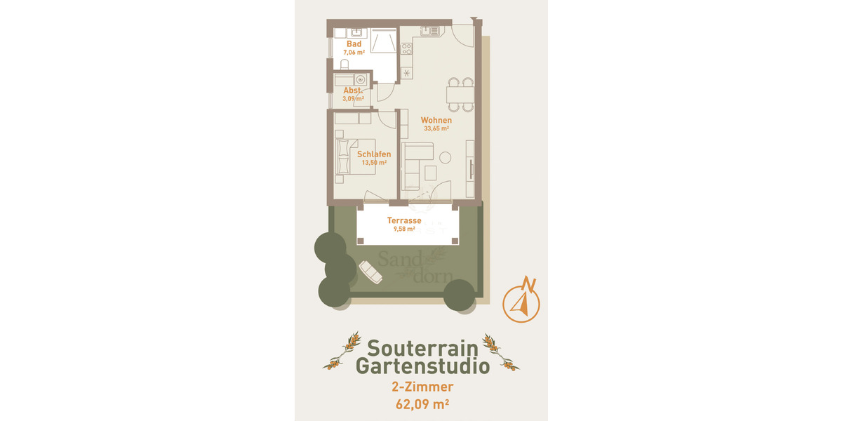 Etagenwohnung Werneuchen - 2 Zimmer, 62 m&sup2;, 290.000&euro; | Angebot:25689165
