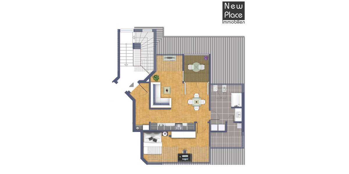 Etagenwohnung Heppenheim - 2 Zimmer, 42 m&sup2;, 635&euro; | Angebot:26377977