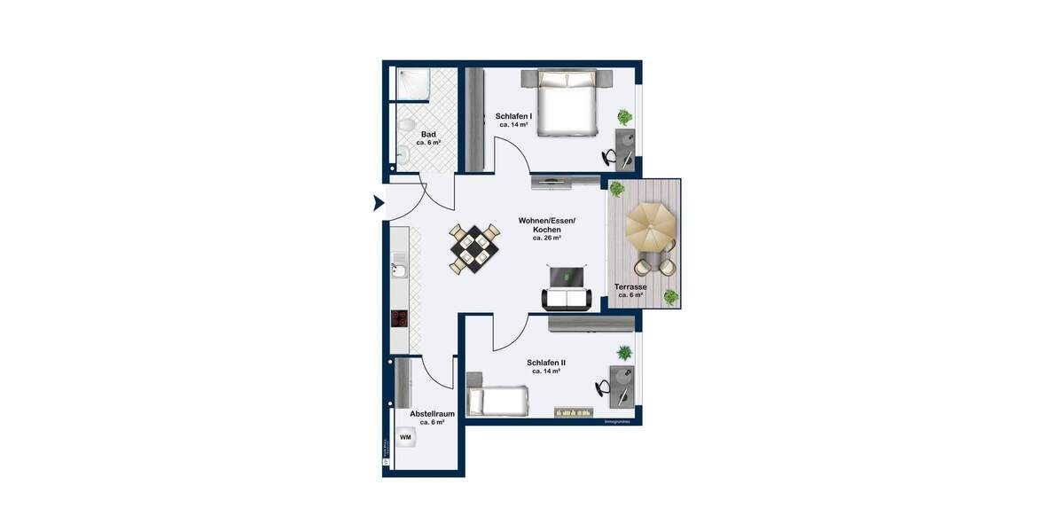 Etagenwohnung Dillingen Pachten - 4 Zimmer, 65 m&sup2;, 219.000&euro; | Angebot:25387195