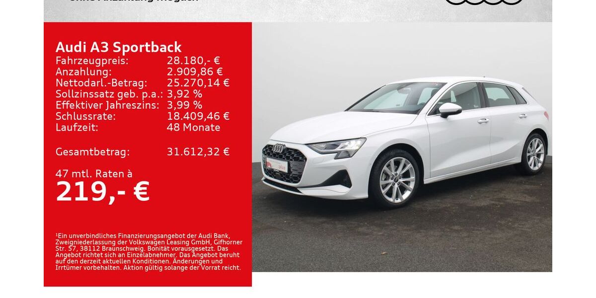 Audi A3 23.000 km 32.480 &euro; Würzburg 97076