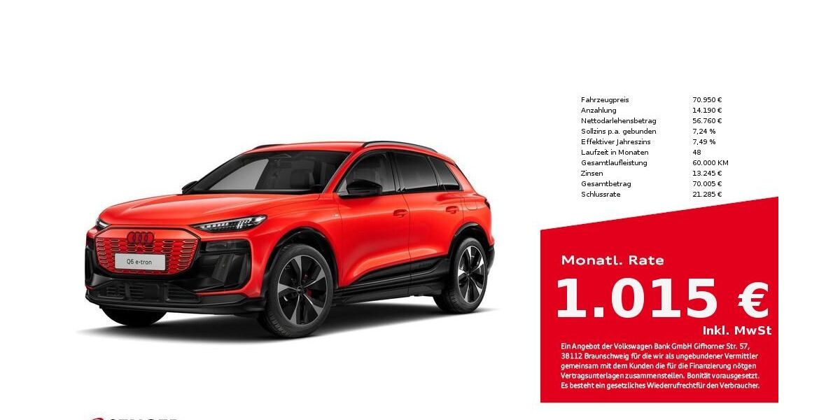 Audi Q6 e-tron 13.150 km 70.950 &euro; Lübeck 23556