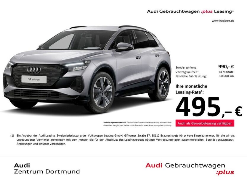 Audi Q4 e-tron 3.514 km 54.235 € Dortmund 44143