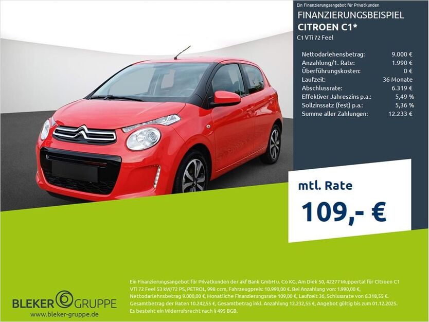 Citroen C1 48.897 km 9.980 € Dortmund 44263