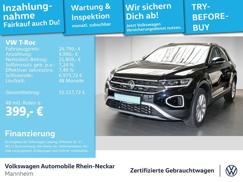 VW T-Roc 31.244 km 26.499 € Mannheim 68309
