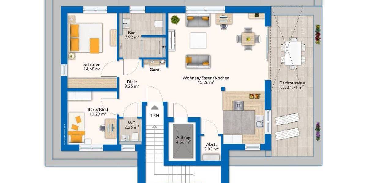 Etagenwohnung Niederkrüchten Varbrook - 2 Zimmer, 68 m&sup2;, 345.600&euro; | Angebot:23971592