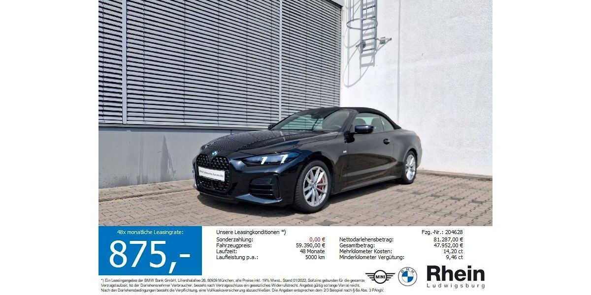 BMW 430 25.500 km 56.980 € Asperg 71679