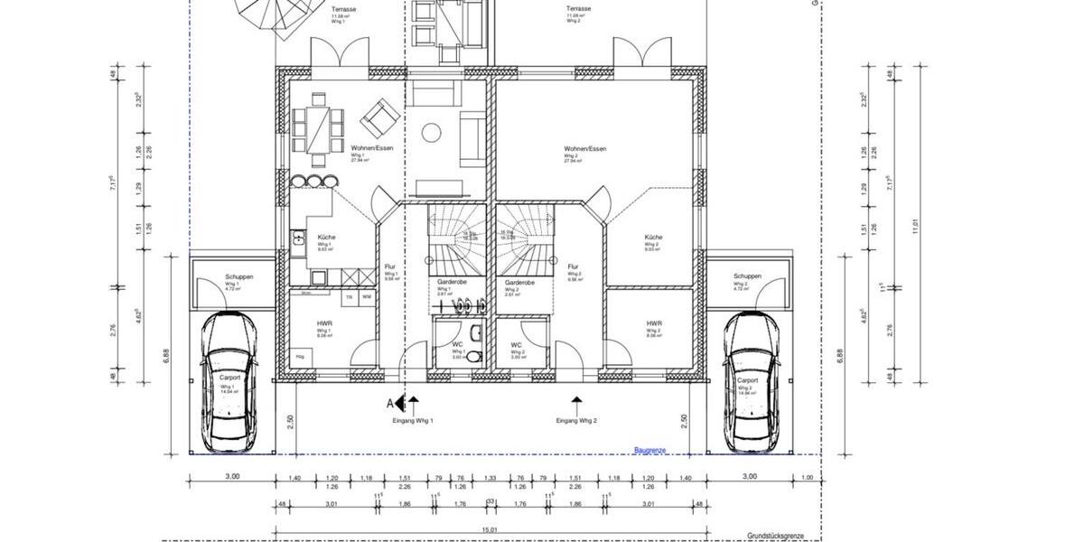 Neubau Doppelhaushälfte mit Carport 4 zimmer