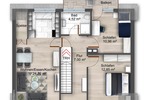 Exklusiver Erstbezug – Stilvolle 3-Zimmer-Neubauwohnung mit Balkon und hochwertiger Ausstattung!!! - Dachgeschoßwohnung Hirschaid/Sassanfahrt Sassanfahrt | Angebot:27129635
