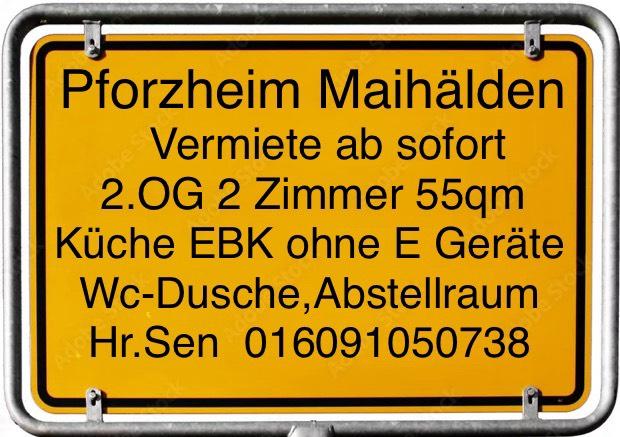 Etagenwohnung Pforzheim Brötzingen - 1 Zimmer, 55 m&sup2;, 550&euro; | Angebot:25599727