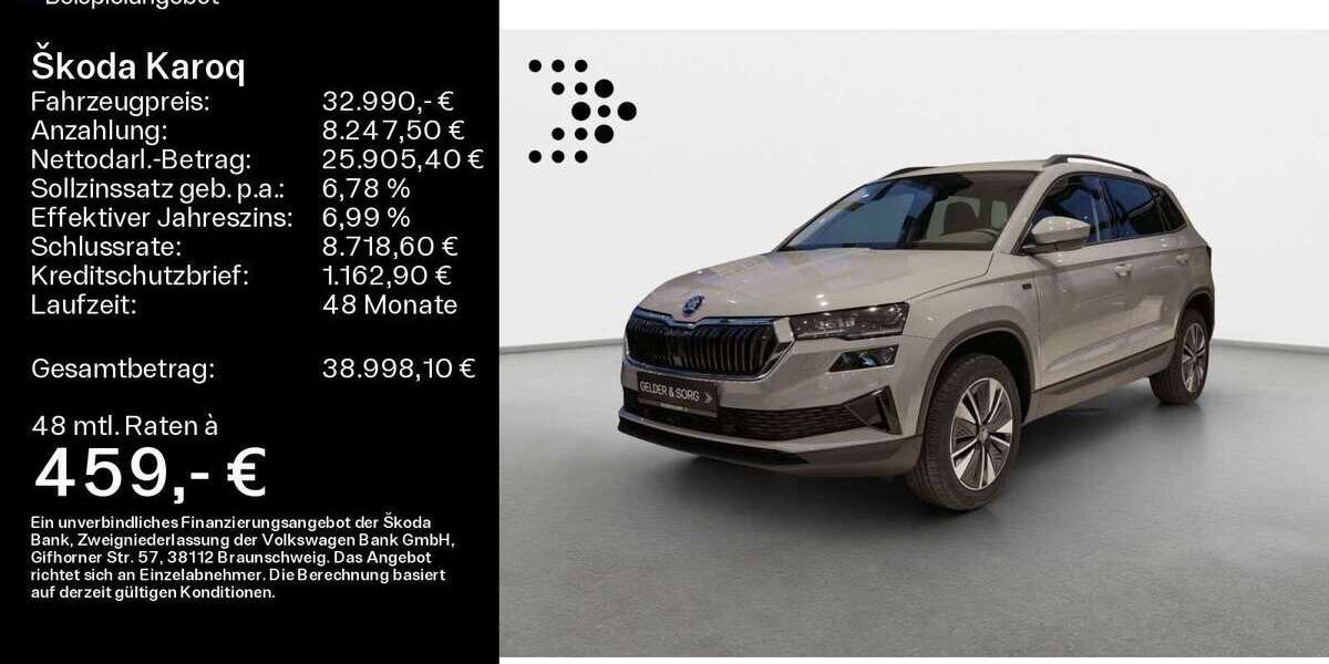 Skoda Karoq 4.500 km 32.990 &euro; Coburg 96450