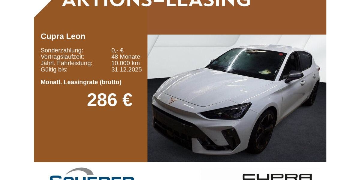 Cupra Leon 25.552 km 28.680 € Mainz 55129
