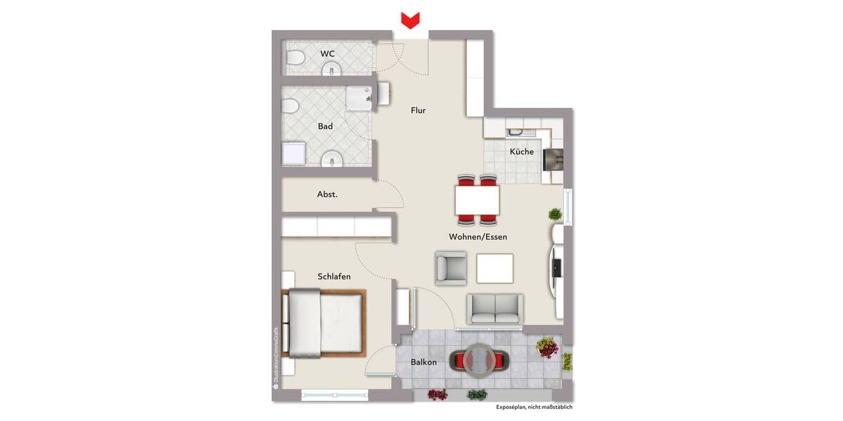 Etagenwohnung Dinkelsbühl - 2 Zimmer, 62 m&sup2;, 263.000&euro; | Angebot:25729746