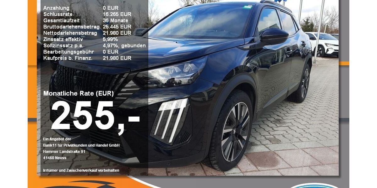 Peugeot 2008 12.480 km 21.980 &euro; Neustadt / Donau 93333