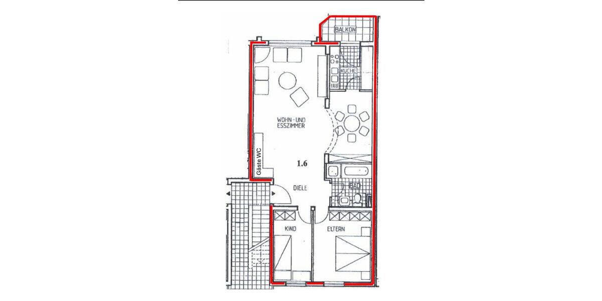Etagenwohnung Bad Honnef - 3 Zimmer, 79 m&sup2;, 940&euro; | Angebot:26464583